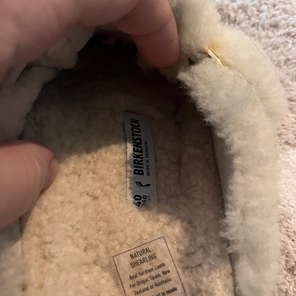 Boston Big Buckle Teddy Shearling Birkenstock Clog - Picture 7 of 8